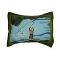 thumbnail image 1 of Patch Magic  Fly Fishing Pillow Sham - 27 x 21 in. - Standard Size - 100% Cotton, 1 of 2