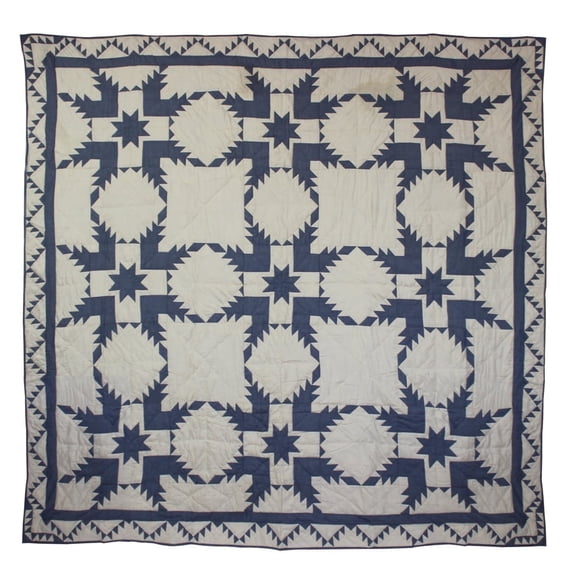 Patch Magic Lightweight Reversible Cotton Throw Quilt with Pillow Shams,Adult, Teen