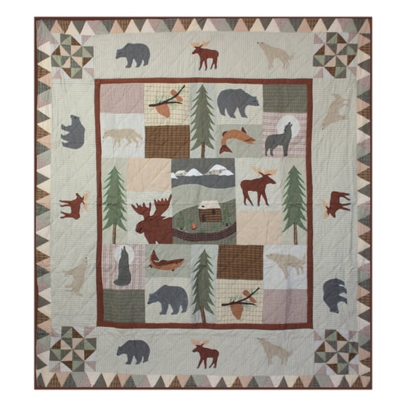 Patch Magic Quilts - Mountain Whispers Super Queen quilt 92"w x 96"l
