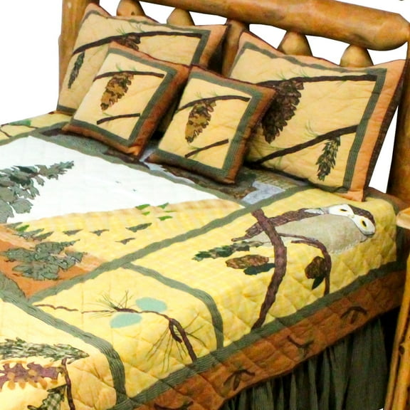 Patch Magic Quilts - Pinecone Super Queen Quilt 92"W x 96"L