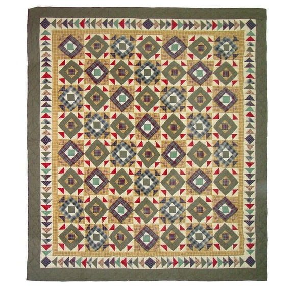 Patch Magic Quilts - Square Diamond Super Queen quilt 92"w x 96"l