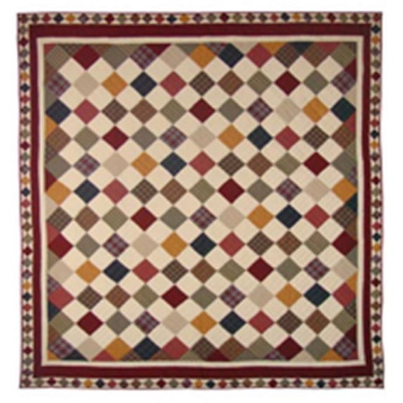 Patch Magic Rustic Cabin- Quilt Twin 65 x 85 in.