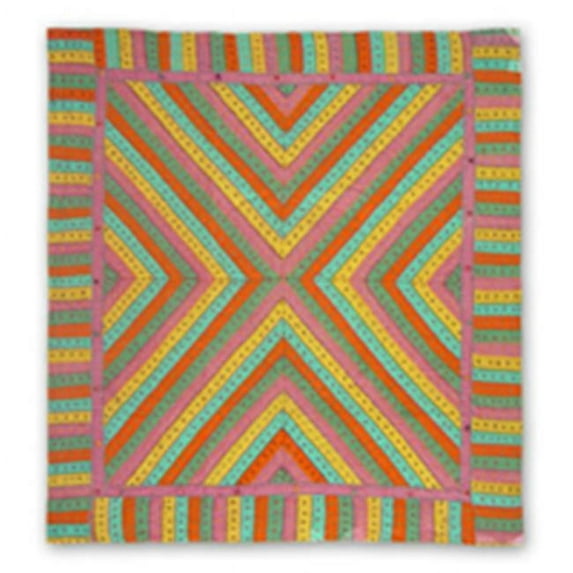 Patch Magic Princess Delight- Throw 50 x 60 in. - Antique Teal and Plum