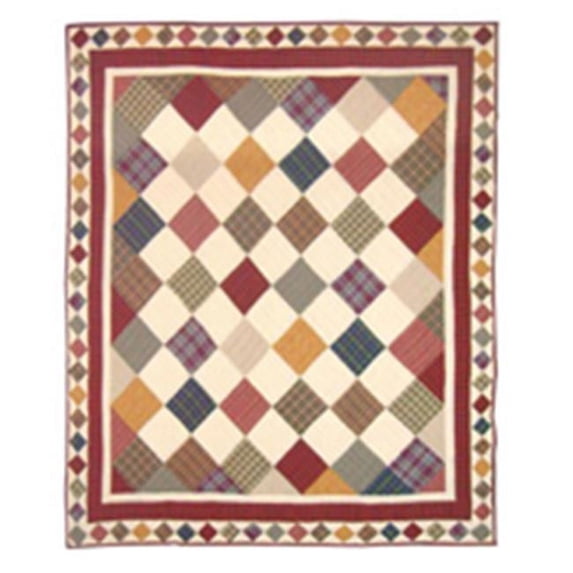 Patch Magic THRUSC Rustic Cabin, Throw 50 x 60 inch