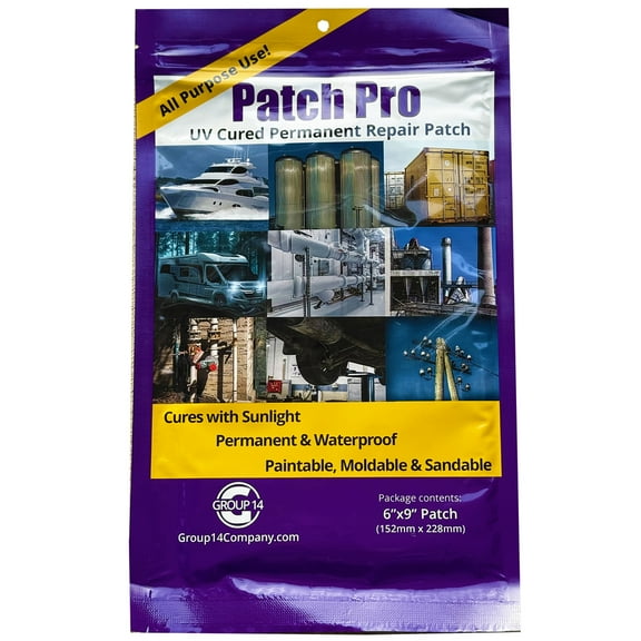 Patch Pro  6x9" All-Purpose Repair Patch for Wood, Metal, Plastic, Concrete & More  Waterproof & Rust Resistant