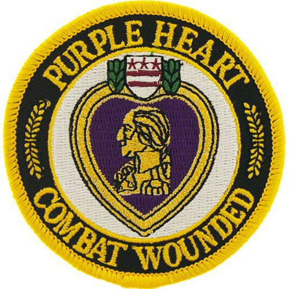 purple heart combat wounded round patch military gifts patches for jackets hats vests