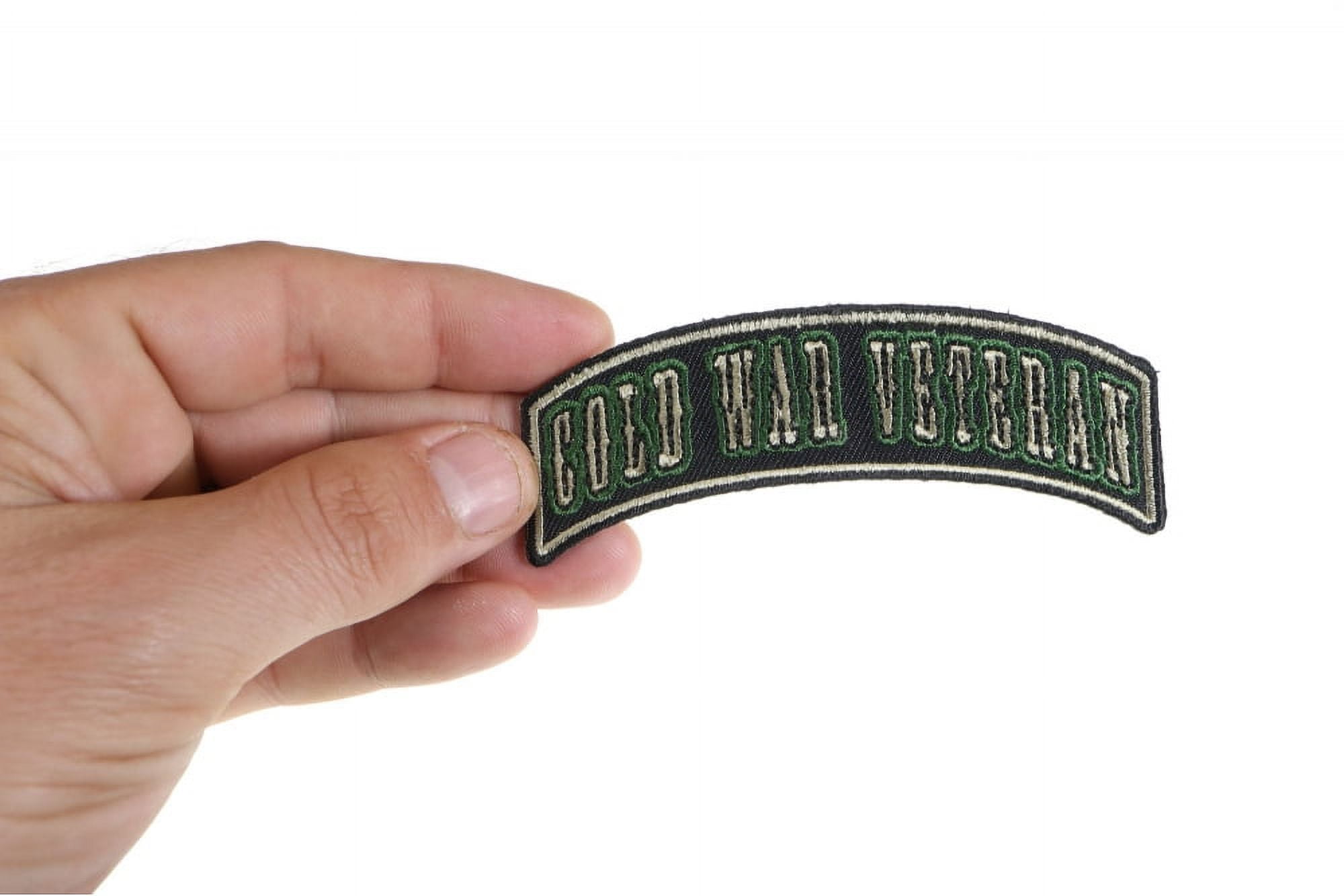 Patch, Small Embroidered Rocker (Iron-On or Sew-On), Cold War Veteran ...