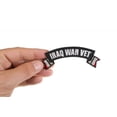 thumbnail image 1 of Patch, Small Embroidered Rocker (Iron-On or Sew-On), Iraq War Vet Service Ribbon Campaign Flags, 4" x 1.5" Arch, 1 of 4