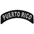 thumbnail image 1 of Patch, Small Embroidered Rocker (Iron-On or Sew-On), Puerto Rico Patch, 4" x 1.75" Arch, 1 of 4