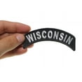 thumbnail image 1 of Patch, Small Embroidered Rocker (Iron-On or Sew-On), Wisconsin State Patch, 4" x 1.75" Arch, 1 of 4