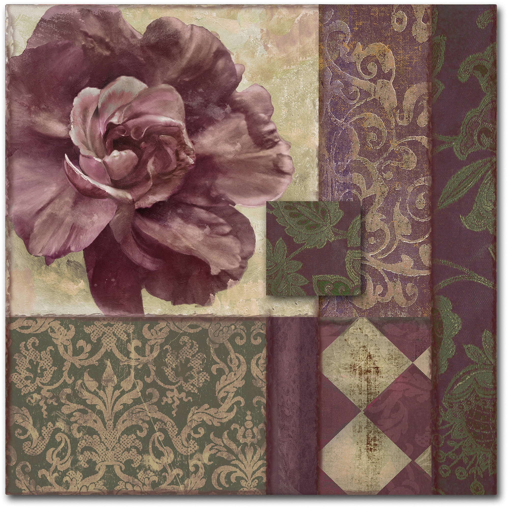 "Patch Work Brocade I" Canvas Art by Color Bakery