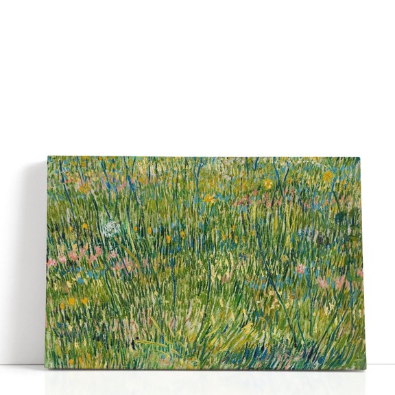Patch of Grass, 1887 - Wrapped Canvas Print Wall Art | 18" W x 12" H