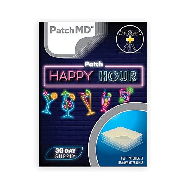 PatchMD Happy Hour Hangover Patch Natural Ingredients 30 Day