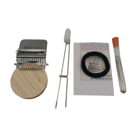 PatchMaker 2.0 Kit, Loom Knitting Kit for Beginners, Mini Portable Patch Darning Loom Kit, Patchwork Weaving Tool Set for Quickly Sewing Repair, Sewing Craft Supplies 