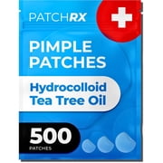 Pimple Patches for Face (500 Patches), Hydrocolloid Acne Patches with Tea Tree Oil, Pimple Patch Pimple Stickers - Hydrocolloid Patch Acne Dots - Acne Pimple Pa