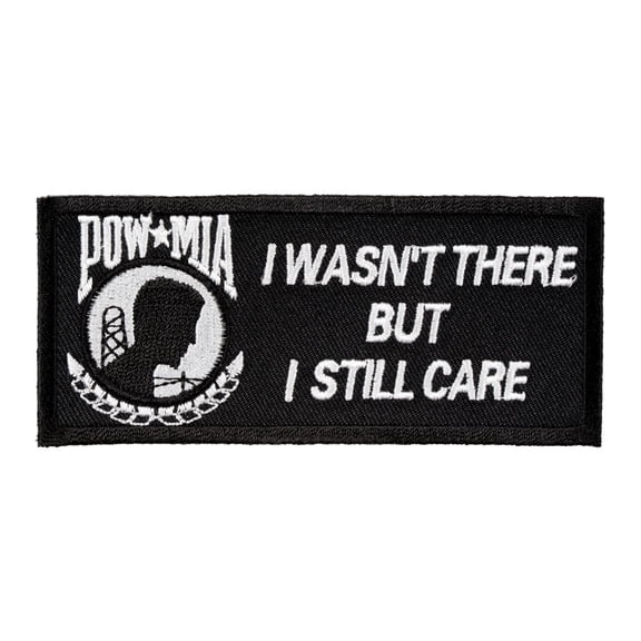 POW MIA,  Black ,Sewing Patch and Applique