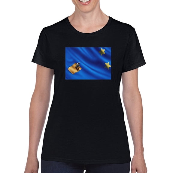 Patched Up T-Shirt Women -Saman Torabi Designs, Female 5X-Large