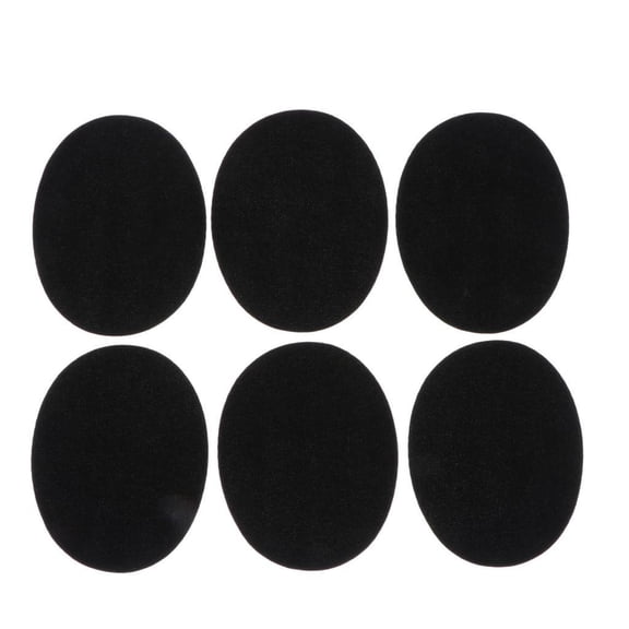 Patches 6X Repair Patches Oval Suede Elbow Patches Elbow Knee Velvet Patches for Sweater Repair Crafts Repair for Clothing Jeans Black