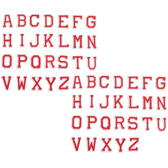 Patches Iron Applique Patch Letters Letter Sew Embroidered Alphabet Christmas Embroidery Appliques Diy Z A Cartoon Jeans