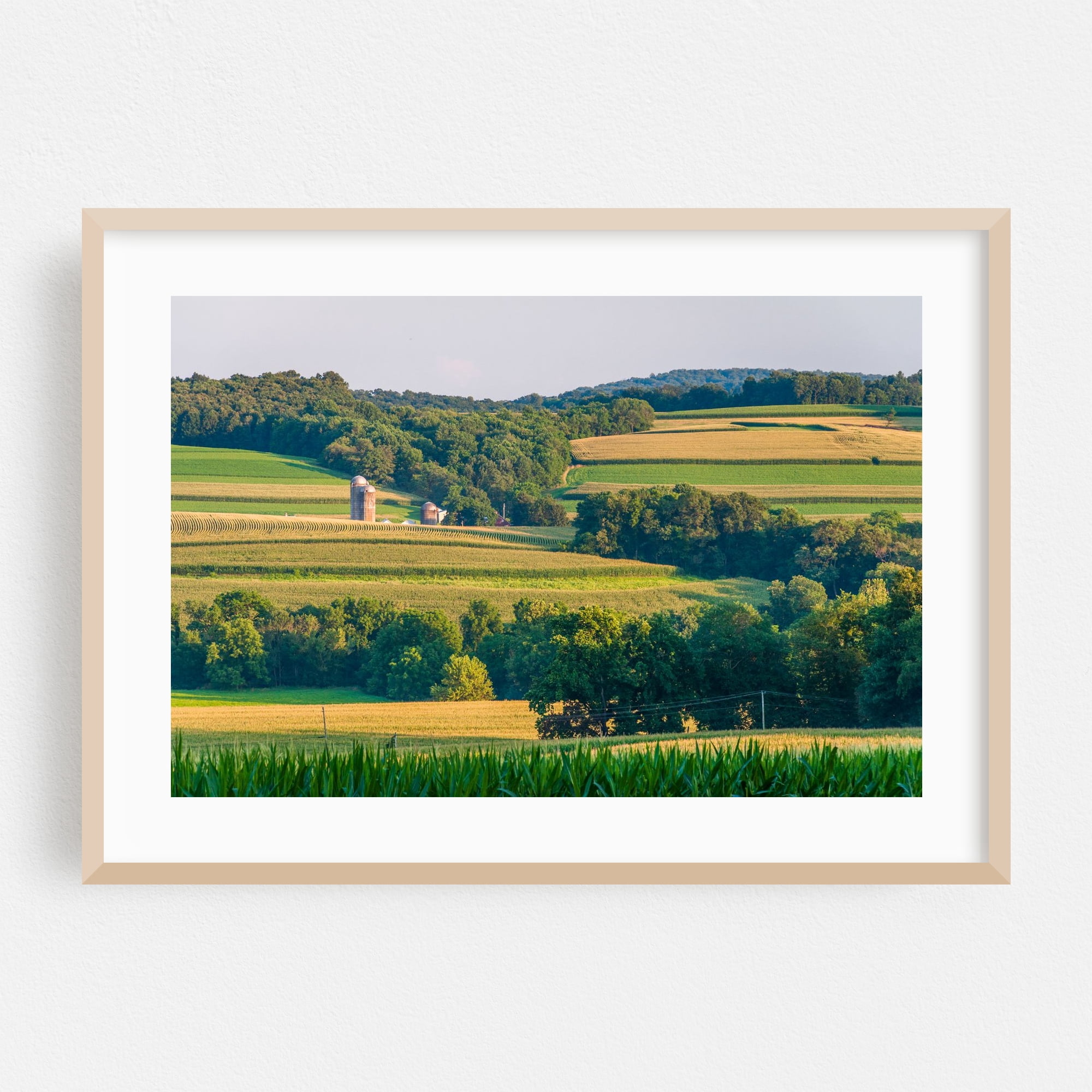 Framed Photo Rural Area Patches & Layers - Pennsylvania Photography Rural Farmhouse Landscape ...