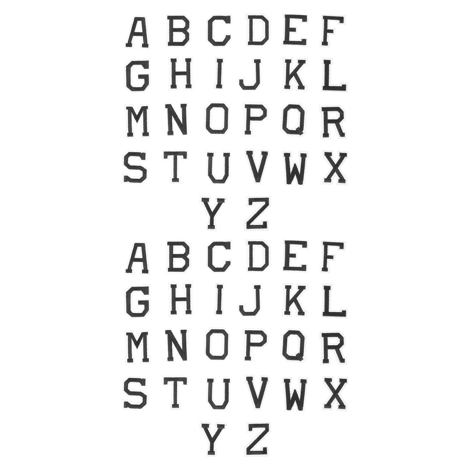 Patches Letters Iron Transfer Letter Decals Appliques Embroidery