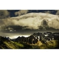thumbnail image 1 of Patches of Light Find Their Way Through Hovering Clouds Above Mountain Range Poster Print by Darren Greenwood, 17 x 11, 1 of 1
