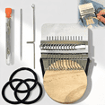 thumbnail image 1 of Patchmaker Loom Kit, Mini Darning Loom for Quick Sewing Repairs, DIY Weaving Tool Set for Fabric Mending, Patch Kit for Home Projects(28 Hooks), 1 of 7