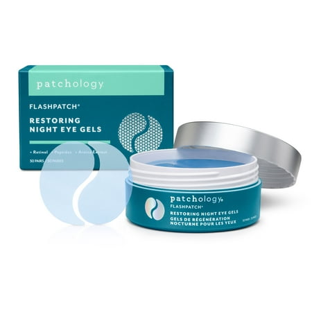Patchology Flash Patch Restoring Night Eye Masks Gel, 30 Pack