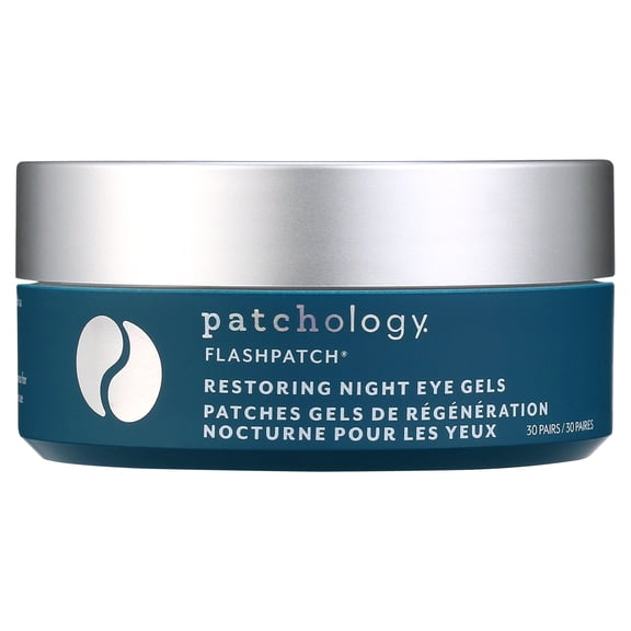 Patchology Flash Patch Night Eye Masks Gel, 30 Count