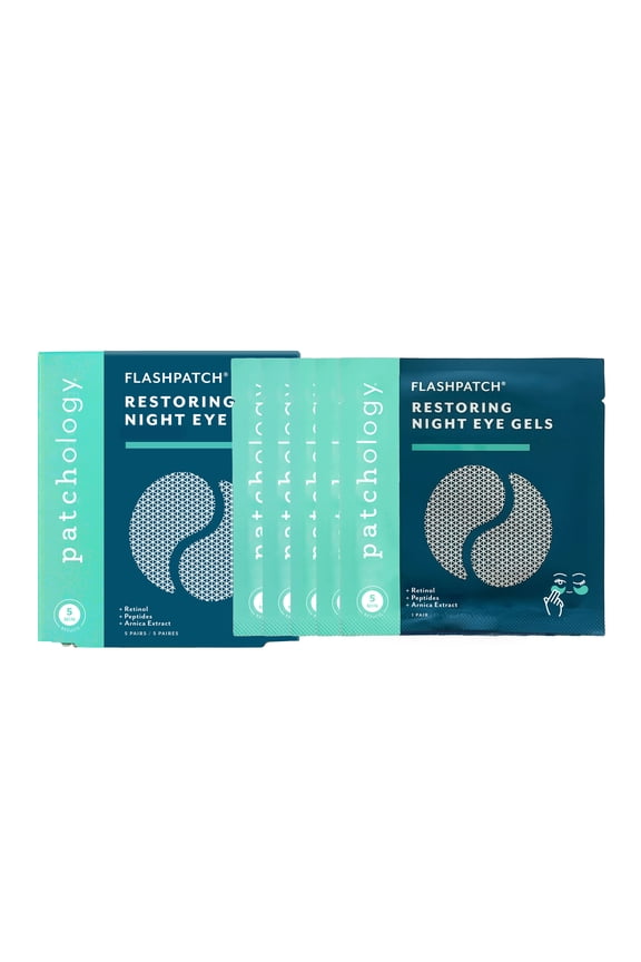 Flash Patch Skin Care Restoring Under Eye Retinol Mask for Dark Circles, 5 ct