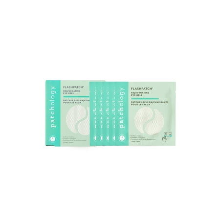 Patchology FlashPatch Rejuvenating Under Eye Face Mask Gels Day and Night Use, 5 Count