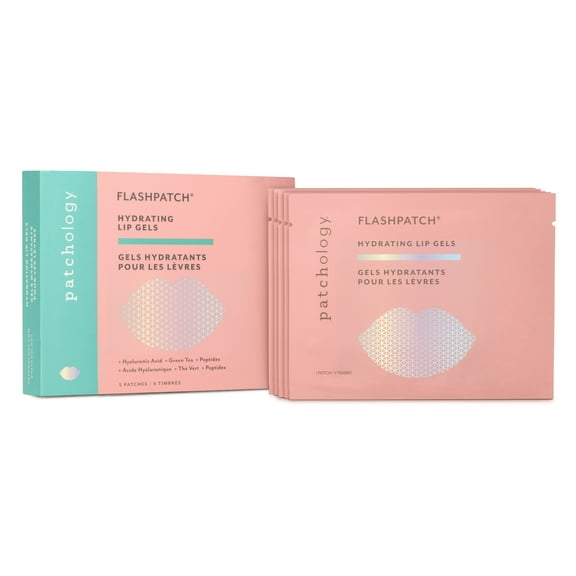 Patchology Hydrating Lip Mask Beauty Treatment Gels - 5 Pairs