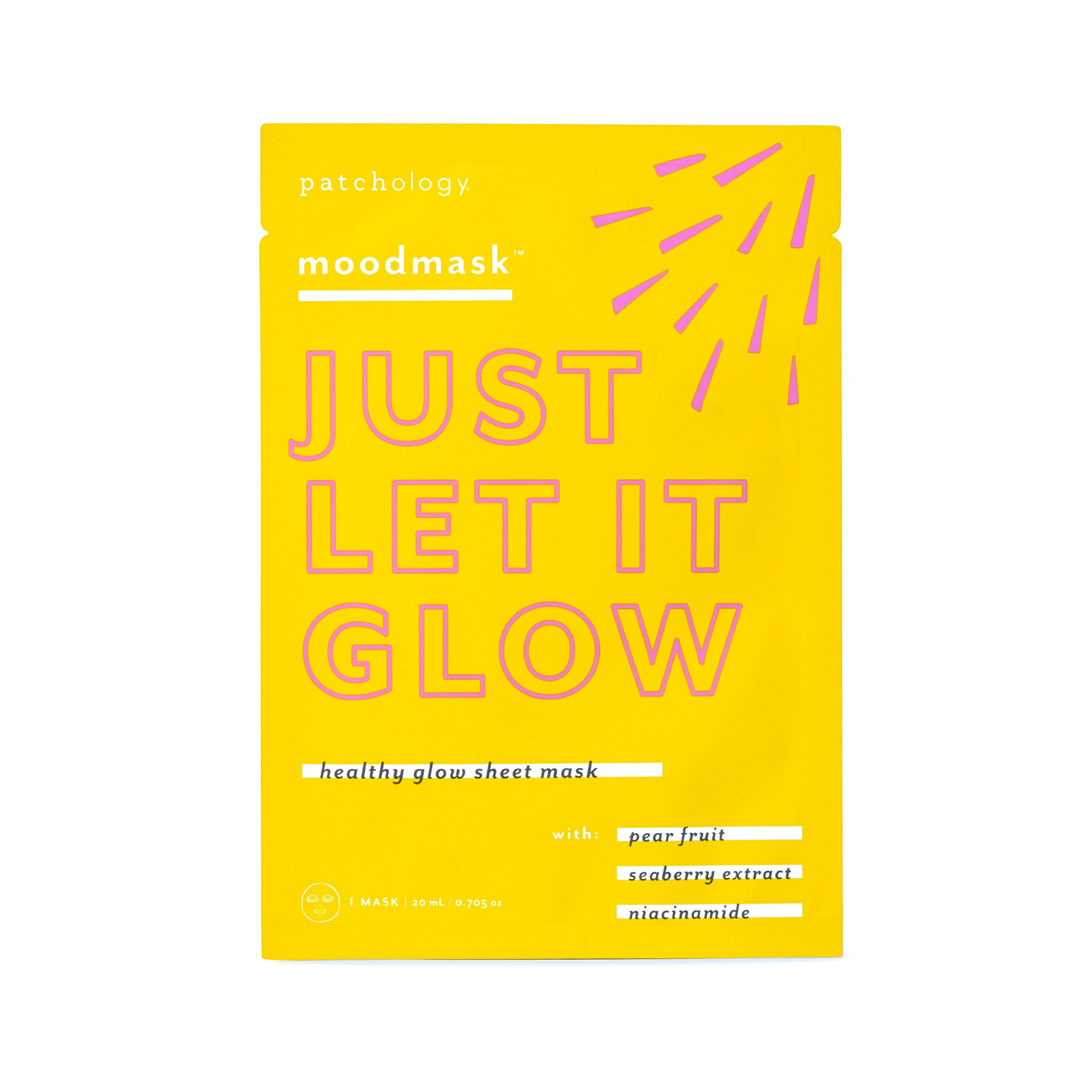 Patchology Moodmask Let It Glow Healthy Glow Sheet Mask, 0.705 oz