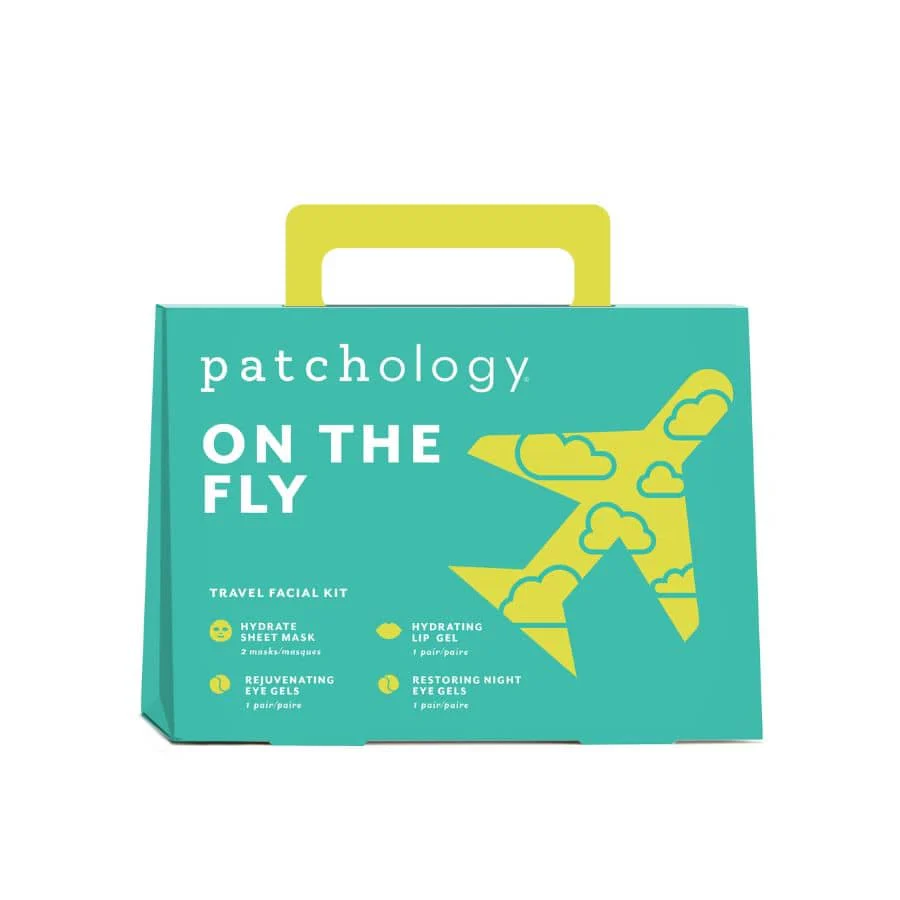 Patchology On The Fly Travel Facial Mask Kit, 5 piece set
