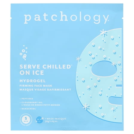 Patchology Serve Chilled™ On Ice Firming Hydrogel Face Mask for Beauty Skincare, Single