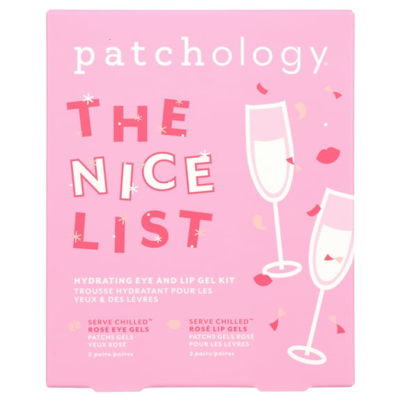 Patchology The Nice List 4-Piece Under Eye Mask and Lip Gel Mask Sampler Kit