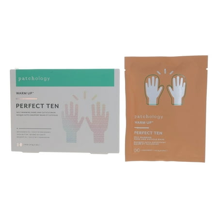 Patchology Warm Up Perfect Ten Self-Warming Hand and Cuticle Moisturizer Mask, 0.28 fl oz