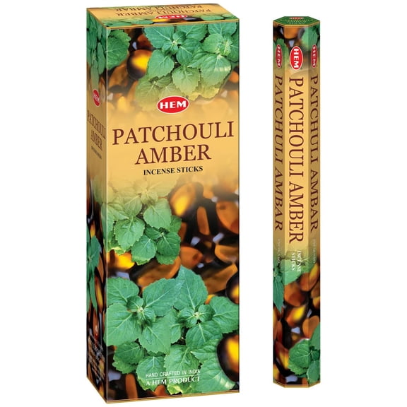 Hem Patchouli Amber Incense Sticks - 120 Stick Bulk Box (6 Inner Tubes of 20)