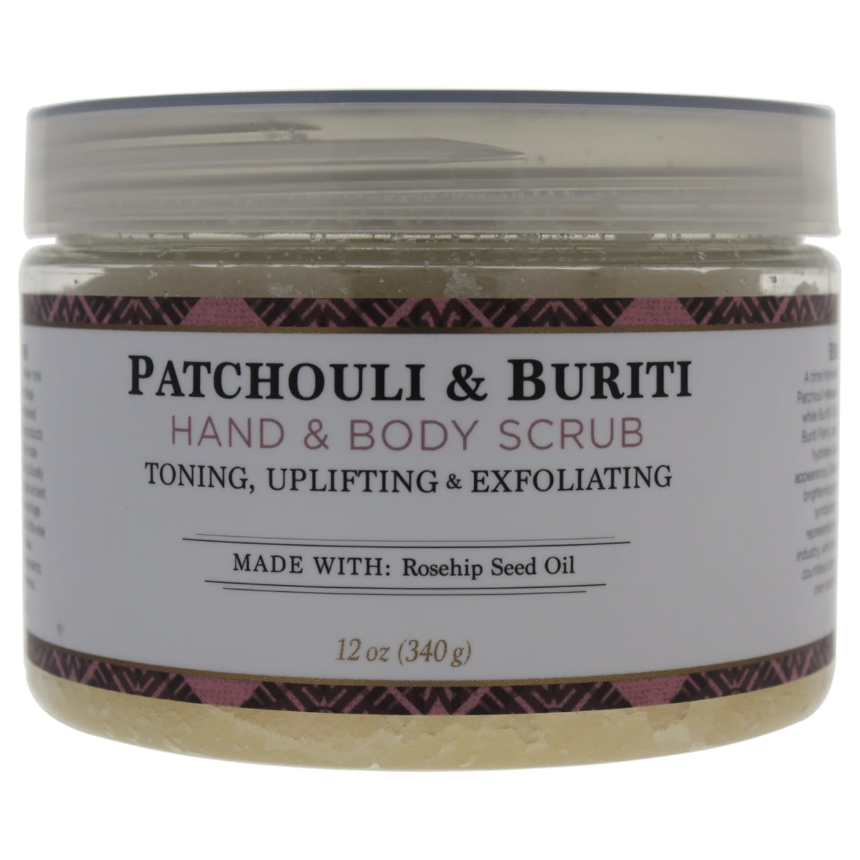 Hand & Body Scrub, Patchouli & Buriti, 12 oz (340 g), Nubian Heritage