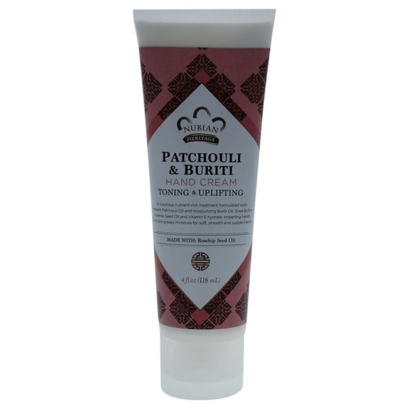Nubian Heritage Hand Cream, Patchouli & Buriti, 4 fl oz (118 ml)