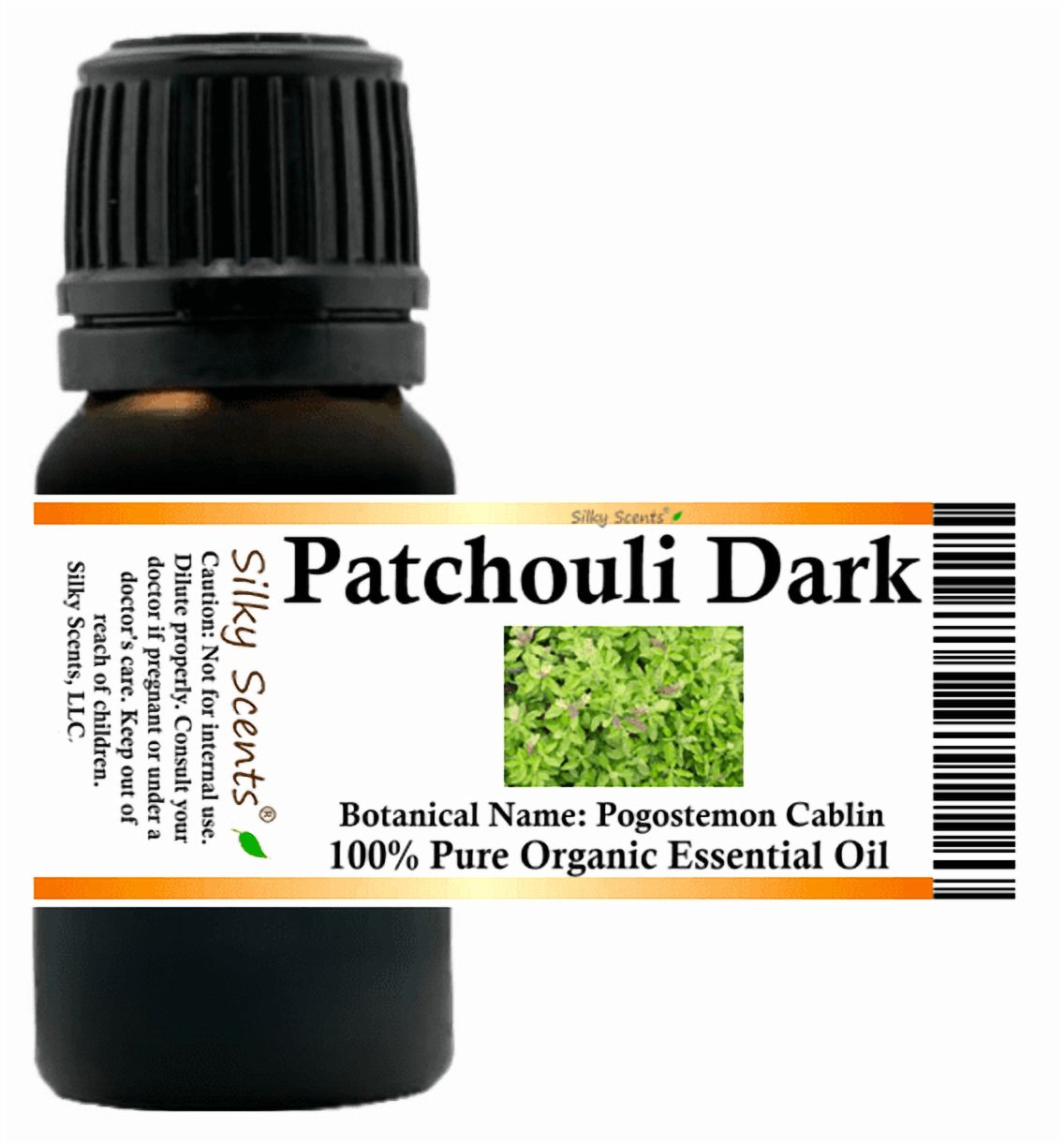 Patchouli Dark Organic Essential Oil 15 ml (1/2 fl oz) - 100% Pure and Natural by Silky Scents