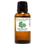 Patchouli Essential Oil - 1 fl oz 30 ml Glass Bottle w/ Euro Dropper - 100% Pure Essential Oil by GreenHealth