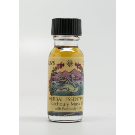 Suns Eye Patchouli Musk Herbal Fragrance Oil - 1/2 Ounce Bottle