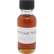 Patchouli: Natural Scented Body Oil Fragrance [Regular Cap - Clear Glass - Brown - 1 oz.]