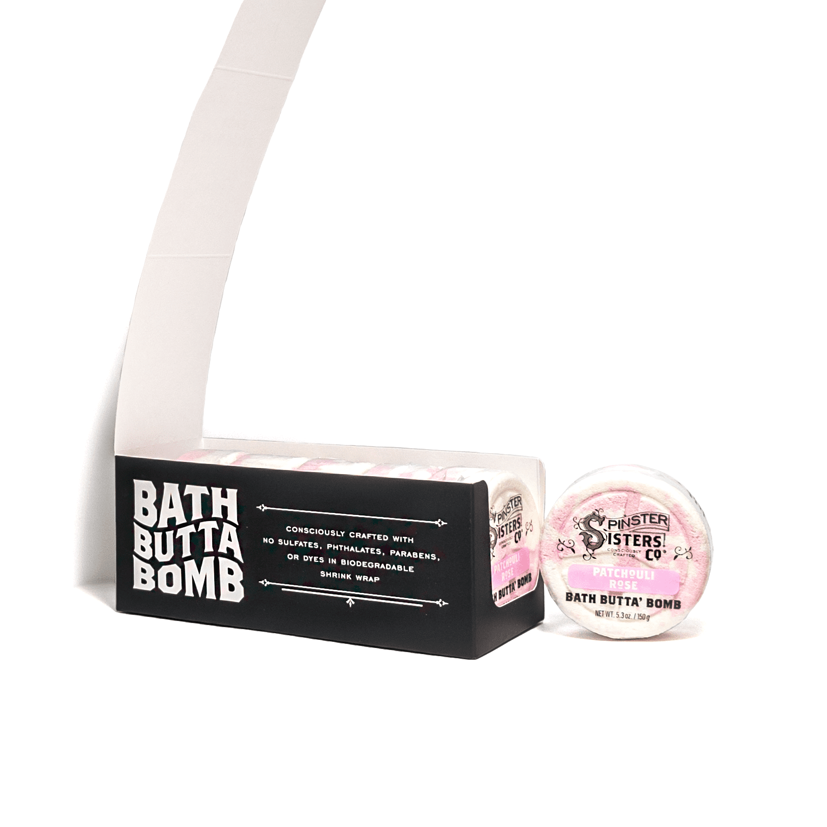 Patchouli Rose Bath Bomb - 6 Pack