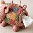thumbnail image 1 of Patchwork Animal Tissue Box Cover, DIY Craft Kit Fabric Tissue Holder for Living Room Bedroom, Handmade Assembly Decorative Practical Home Accent, 1 of 6