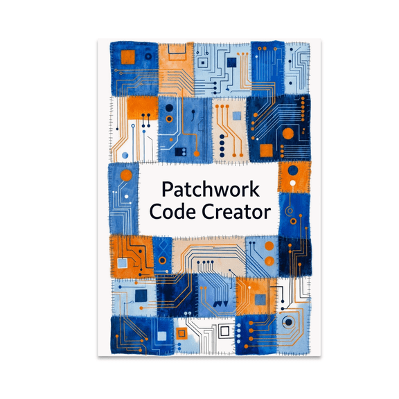 Patchwork Code Creator Art Print - Tech Craft Enthusiast - 13x19 Poster Print
