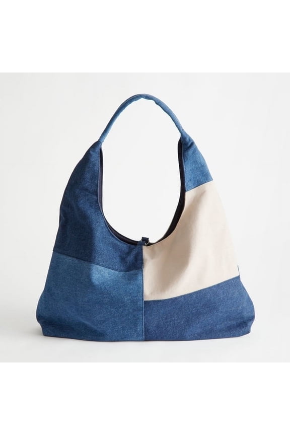 Patchwork Design Women Shoulder Bag Fashion Denim Female Handbags large capacity Jeans big Totes