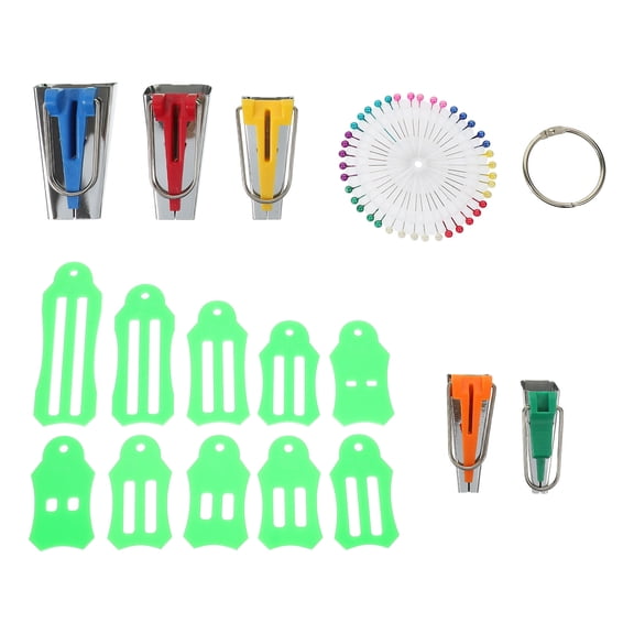 1 Set Sewing Binding Maker Bias Tape Fabric Tools for Quilting DIY Pin