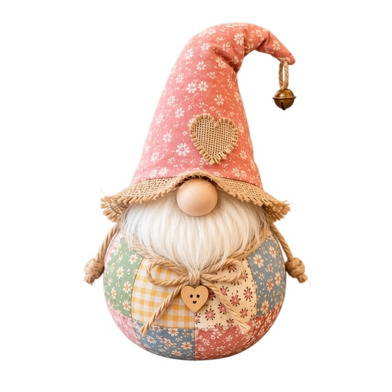 Patchwork Fabric Doll DIY Kit DIY Patchwork Fabric Character Doll Kit Handmade Christmas Sewing Craft Set for Holiday Decoration and Creative Handmade Projects (Faceless gnomes)